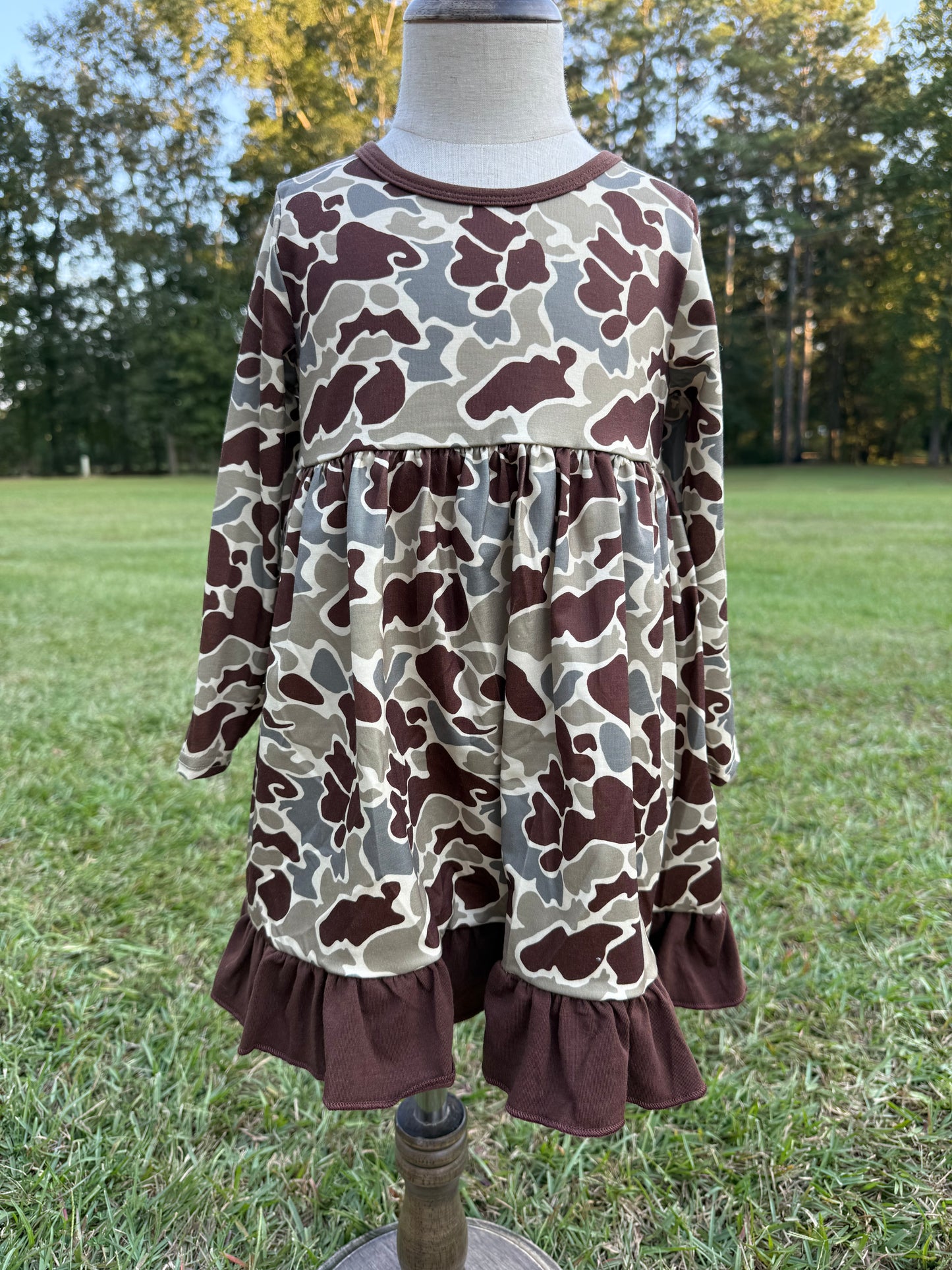 Camo Ruffle Dress
