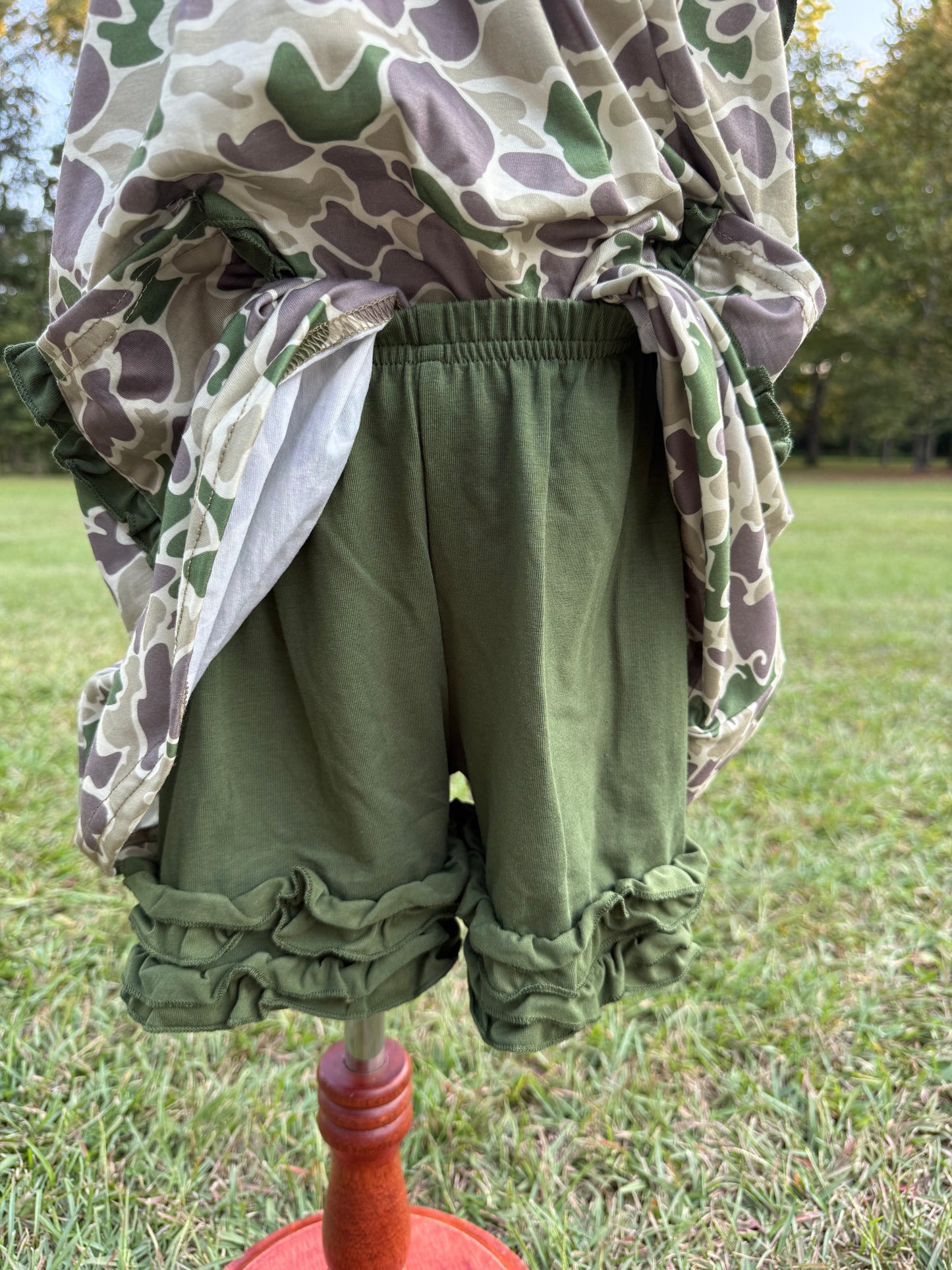 Camo Sleeveless Girls Set