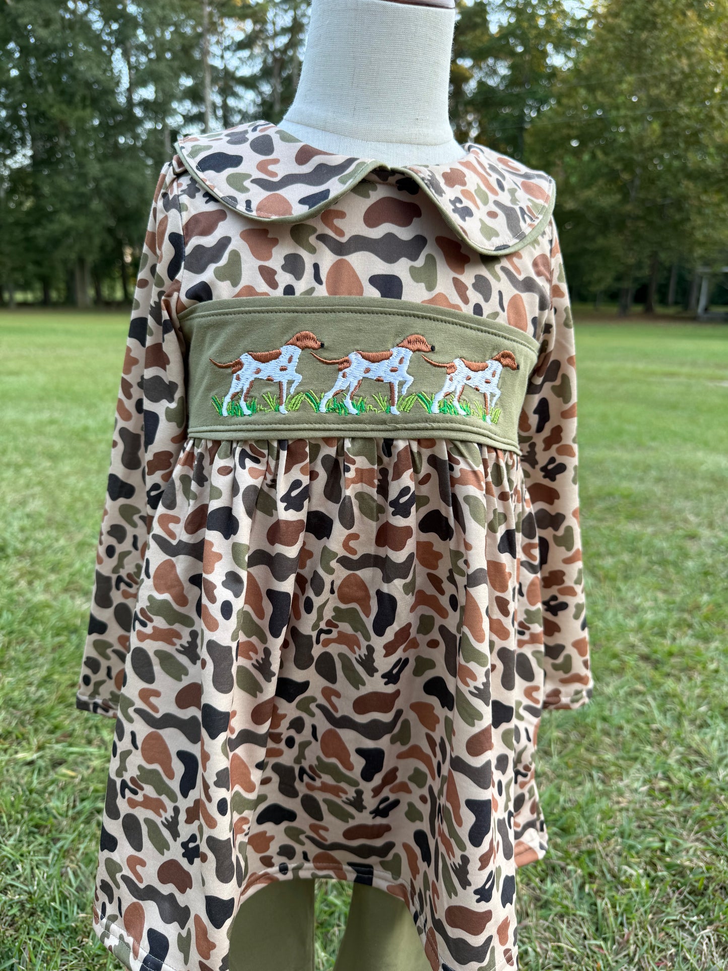 Old School Camo Pointer Girls Set