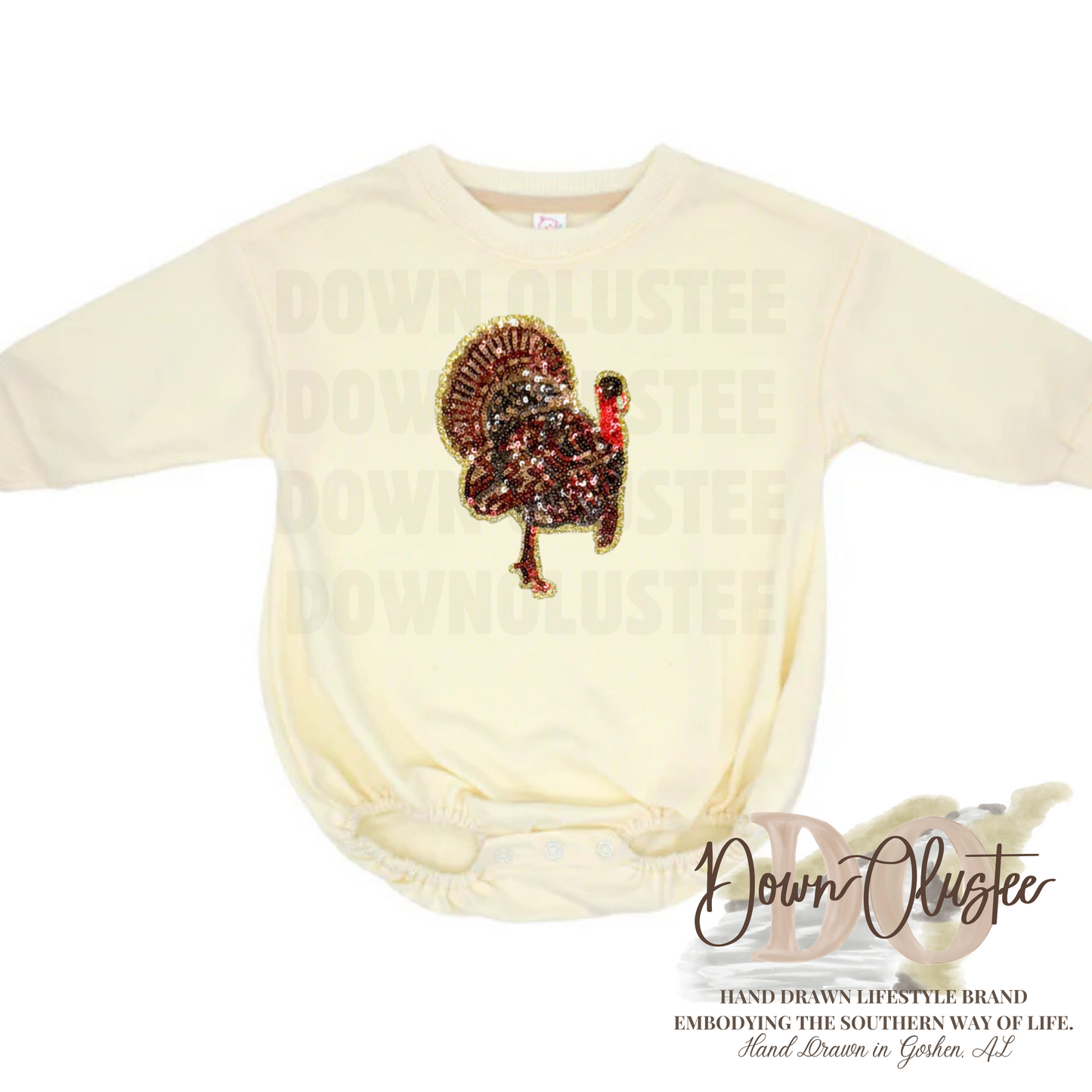 Sequin Turkey Crewneck Sweatshirt