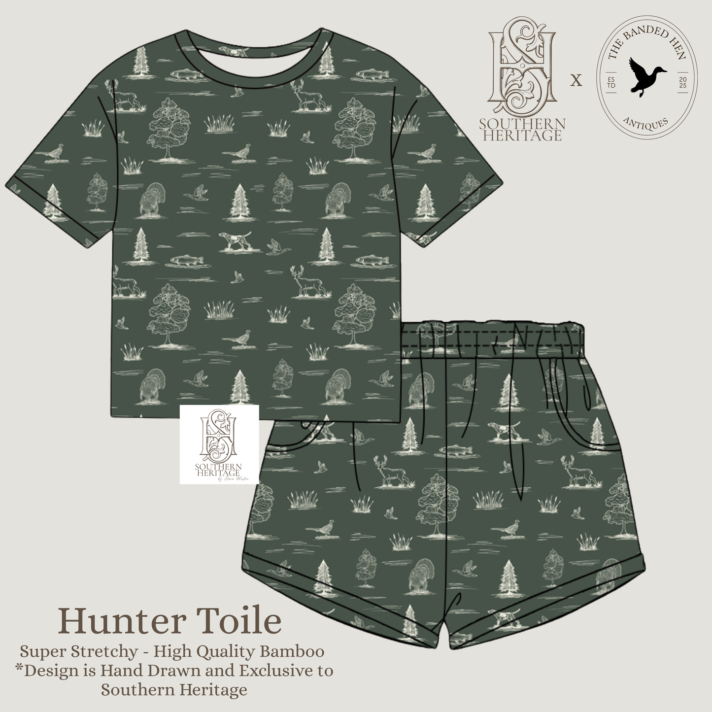 Women's Bamboo Hunter Toile Set