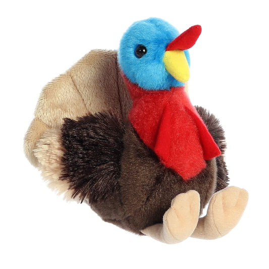 8" Turkey Stuffed Animal - Classic Colors