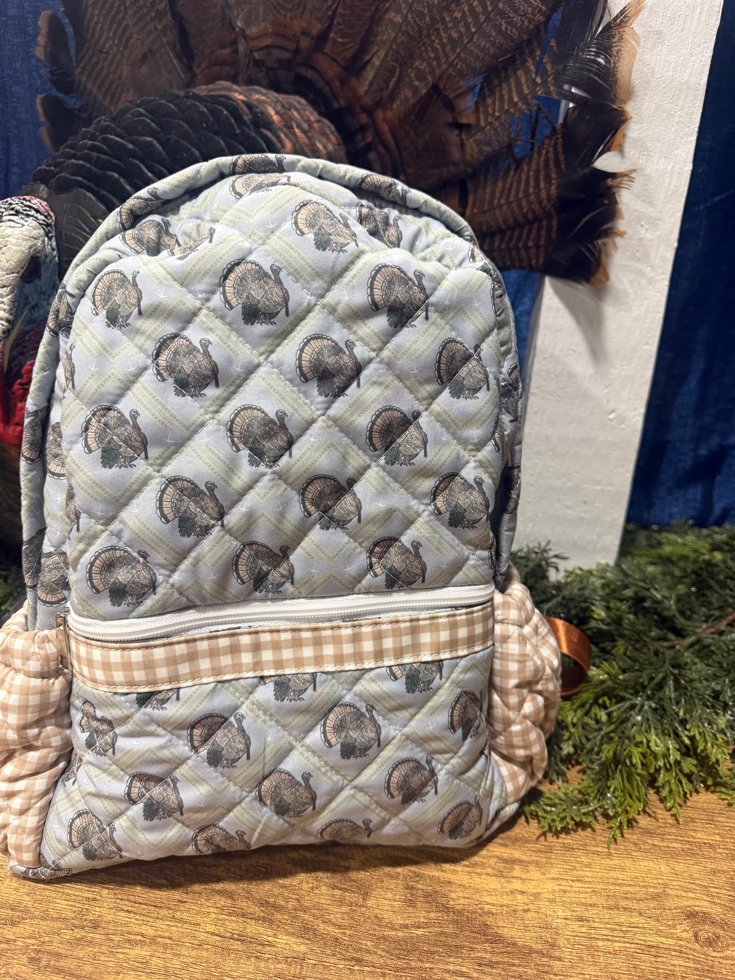 Turkey Strut Quilted Backpack