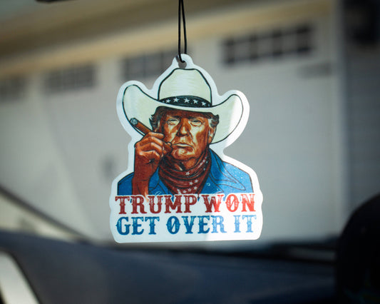 Trump won - air freshener - Black Ice