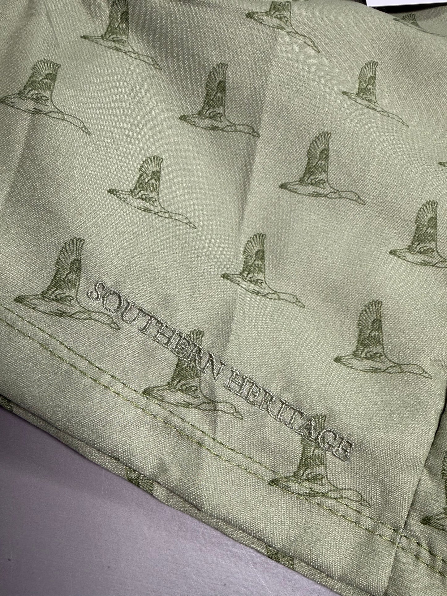 Southern Heritage In Flight Sage Shorts