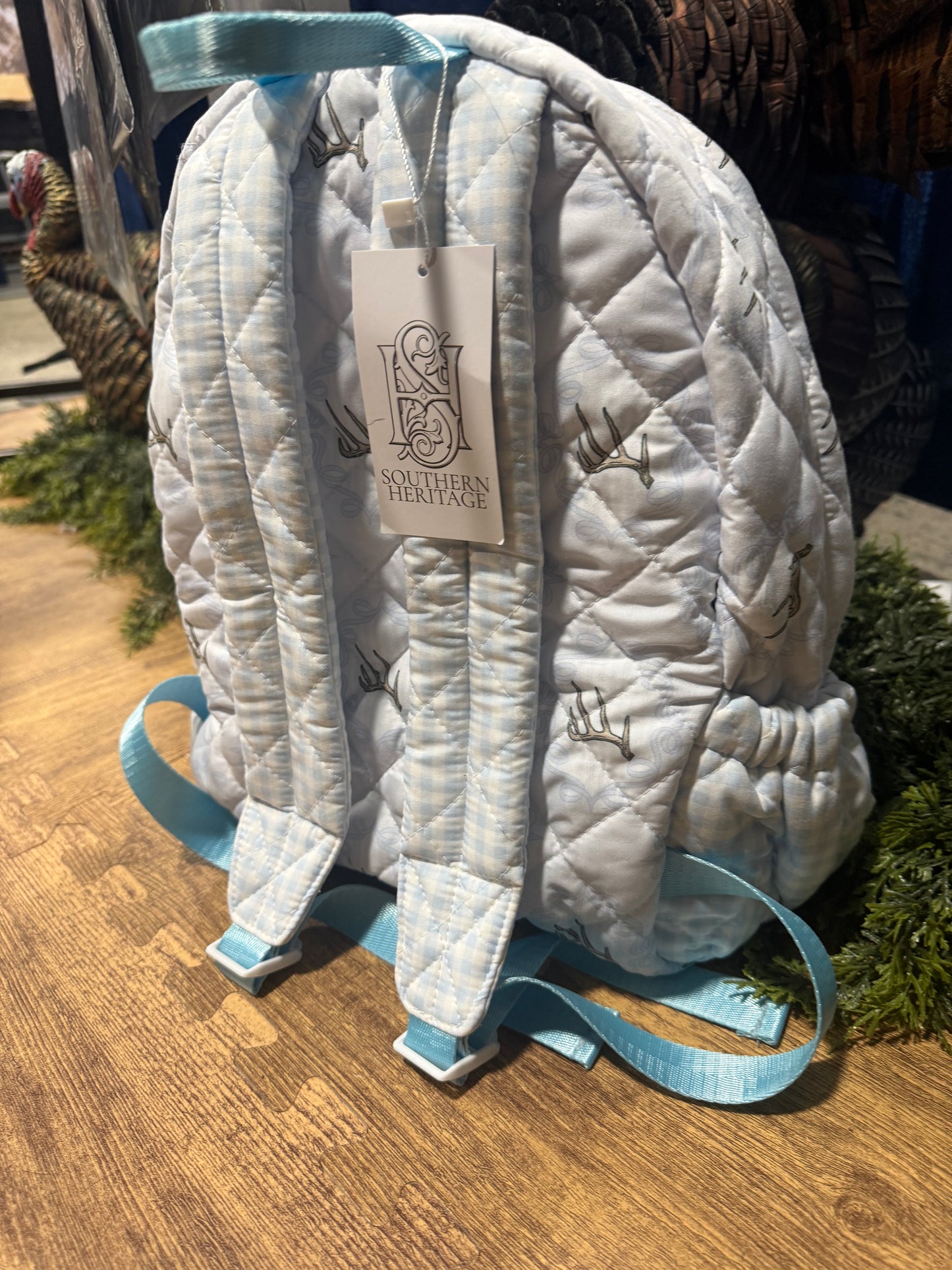 Antler Crest Quilted Backpack PREORDER