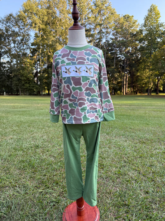 Light Green Duck Boys Pant Set