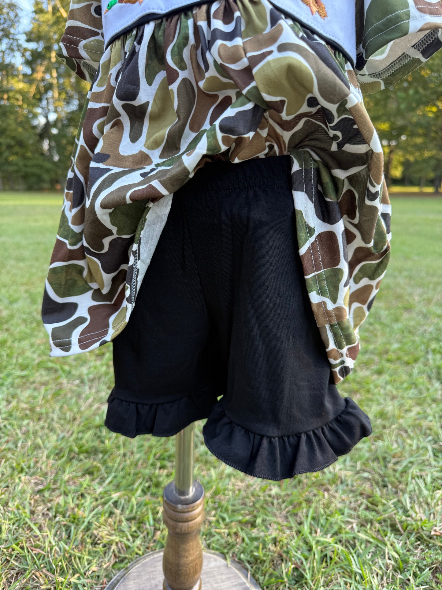 Camo Duck Black Short Set