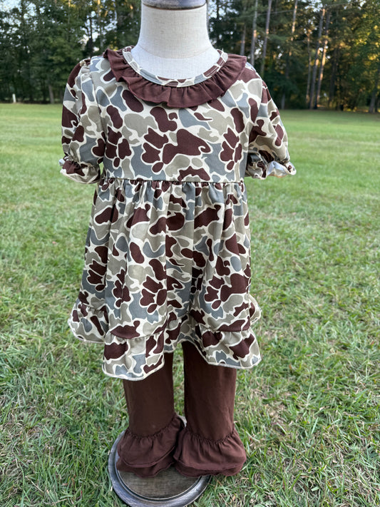 Camo Girls Pant Set