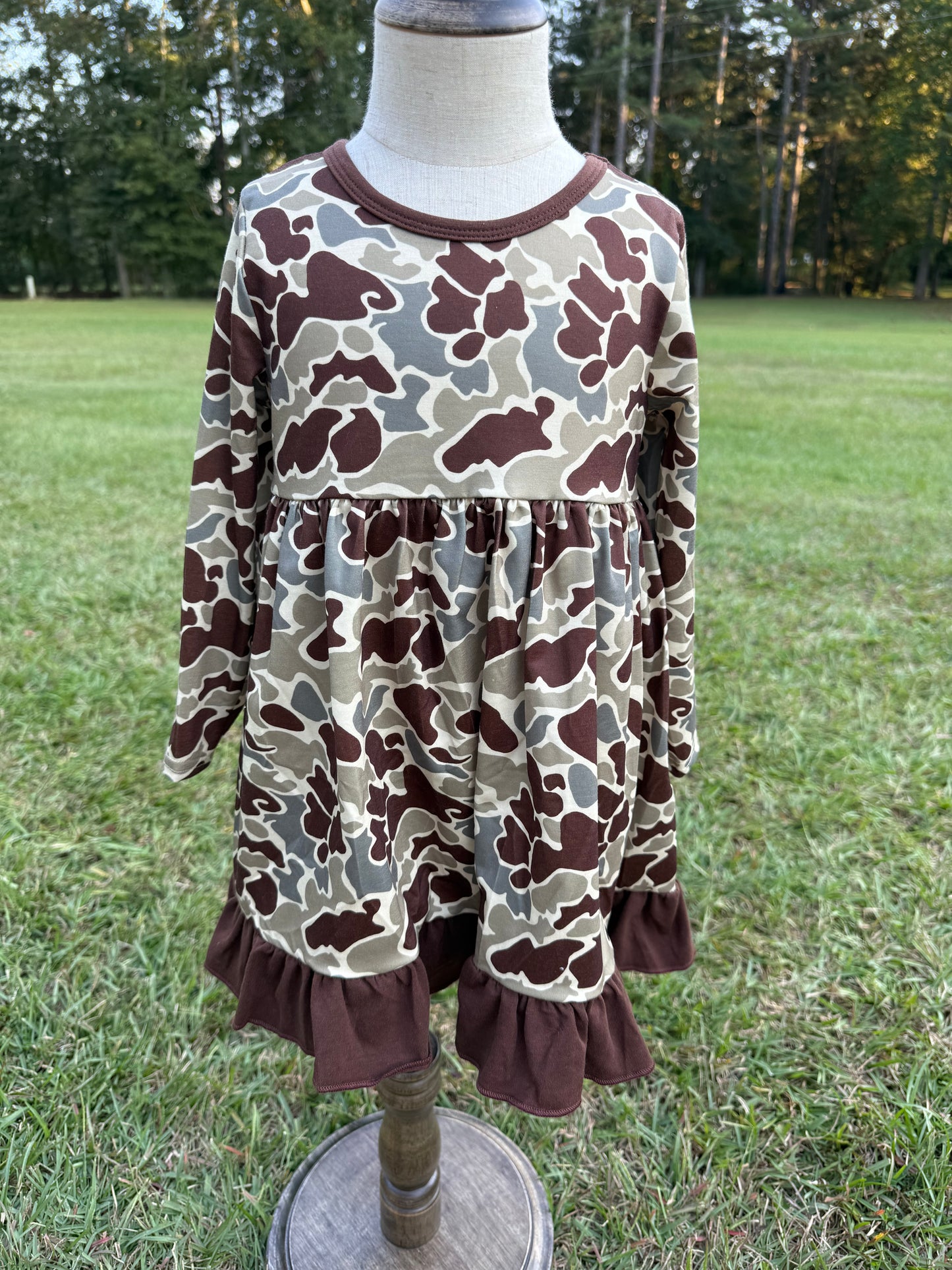 Camo Ruffle Dress