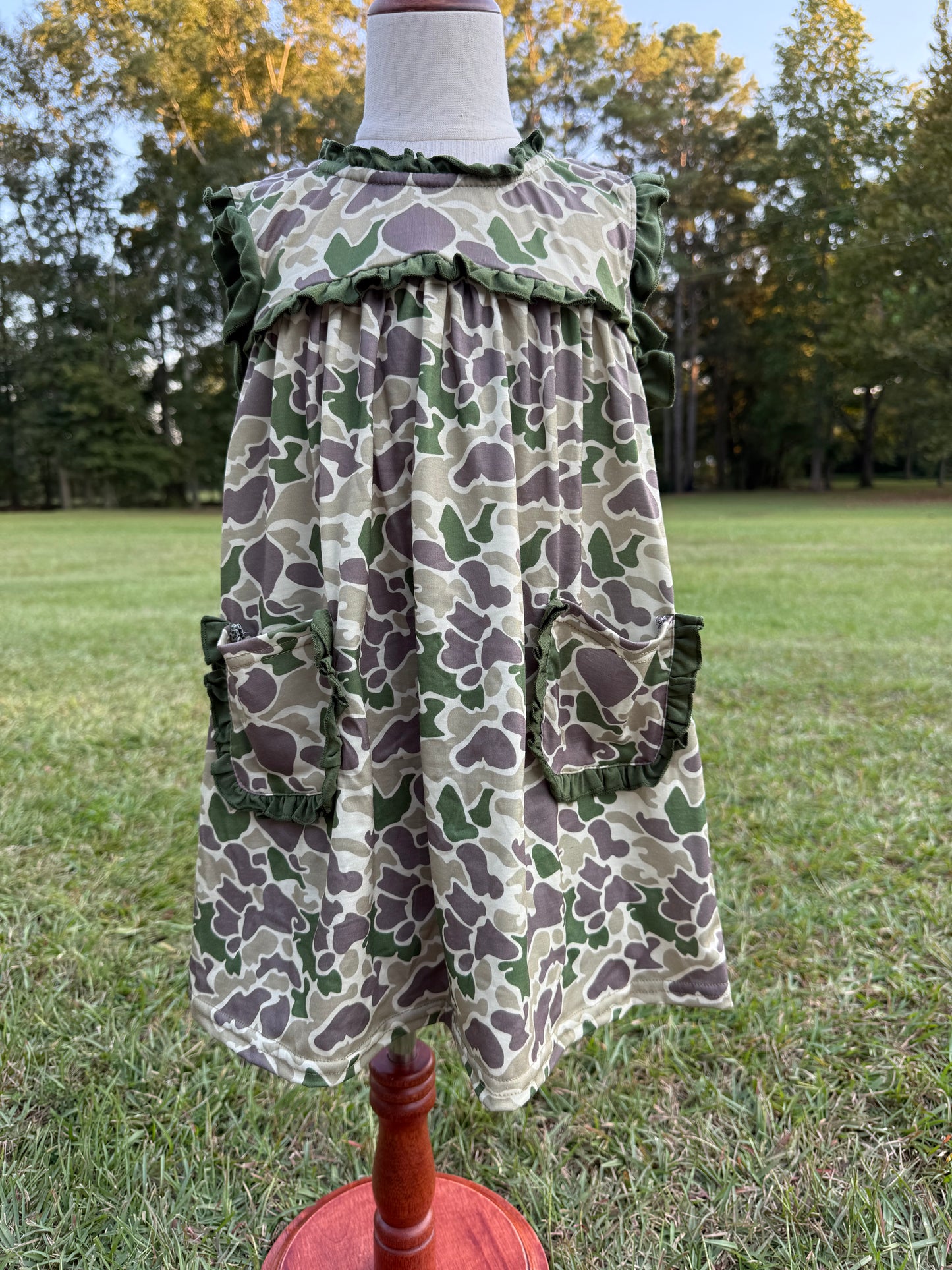 Camo Sleeveless Girls Set