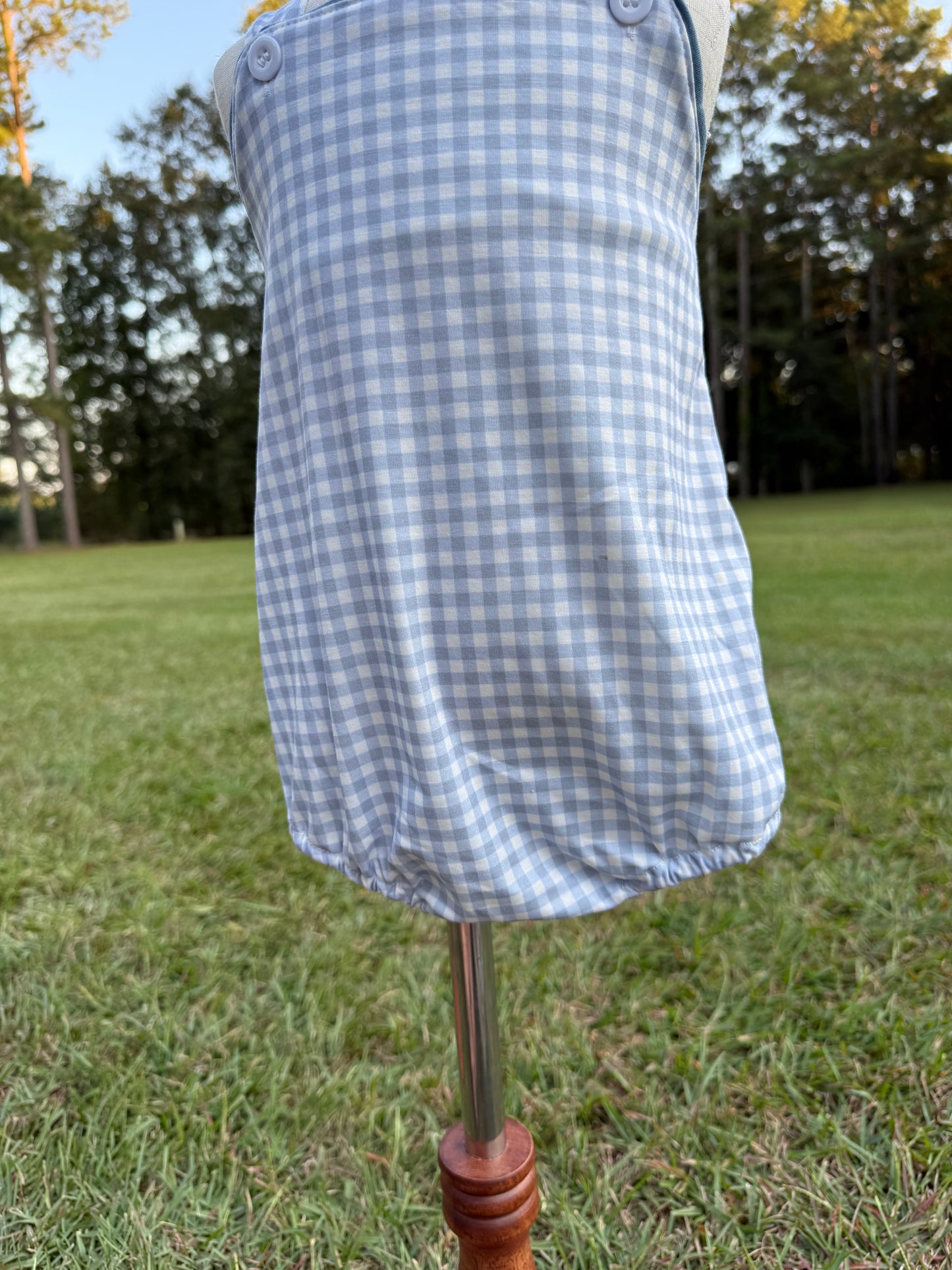 Baby Blue Gingham Sunsuit
