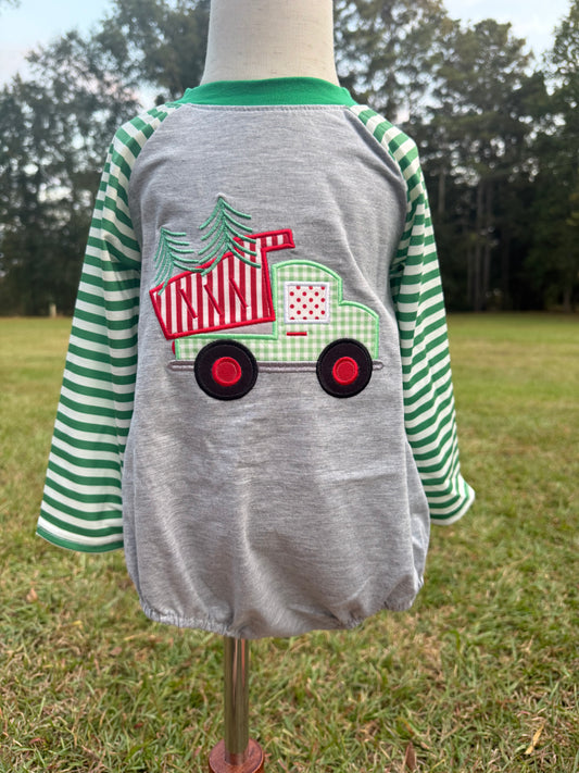 Christmas Tree Bulldozer Kids Bubble