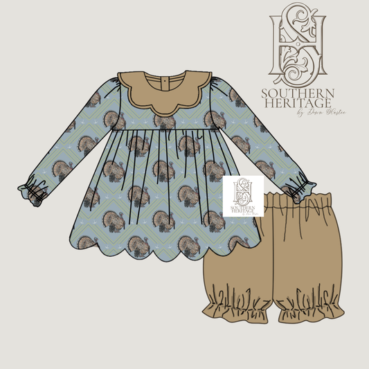 Girls Turkey Strut Short Set PREORDER